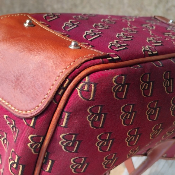 Dooney & Bourke Signature Handler 3 compartment shoulder crossbody bag FREE Ship - Picture 6 of 12